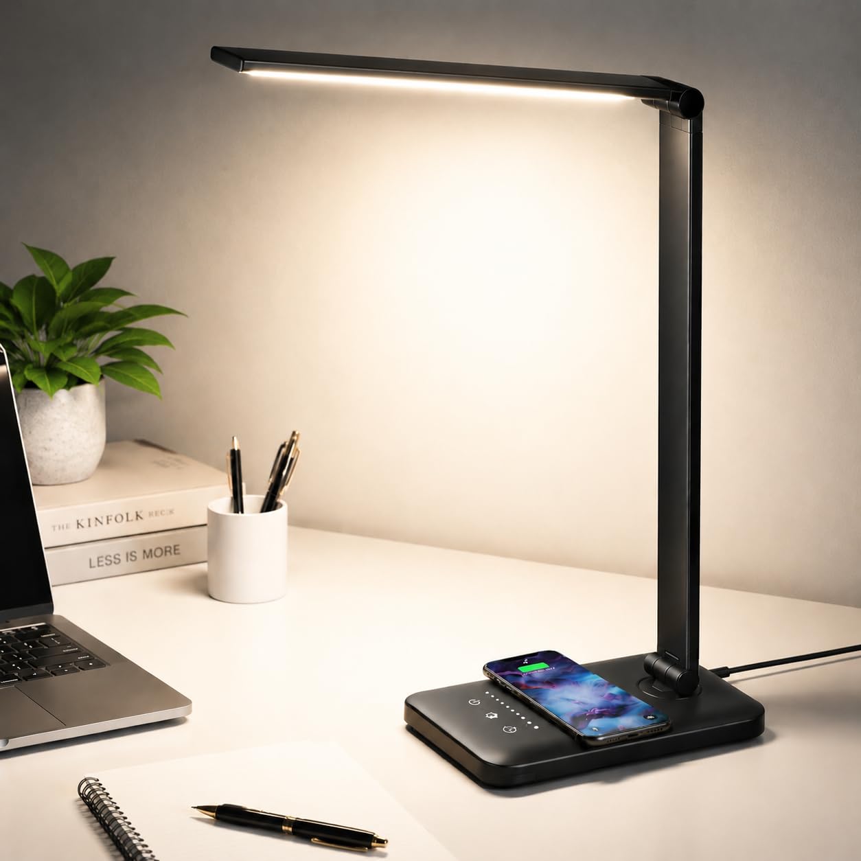 Amazon.com: MCHATTE LED Desk Lamp with Wireless Charger,Touch Lamp